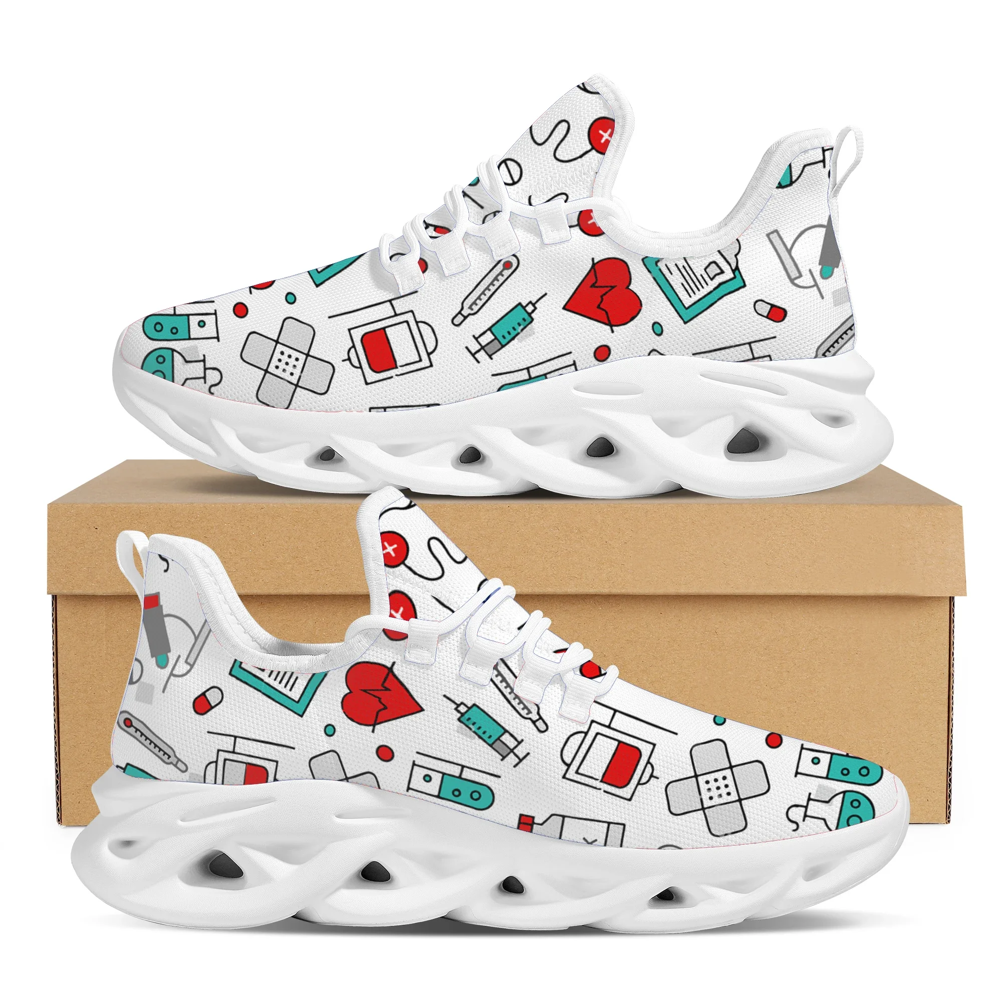 Sneaker Career - Sepatu Perawat Platform Dokter Lucu, Sepatu