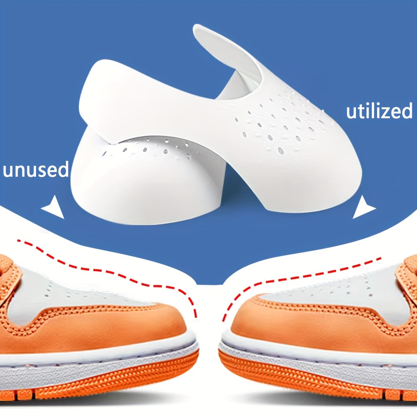 Sneaker Care Crease Protector - 4 PCS Pelindung Sepatu Anti-Kerut, Pelindung