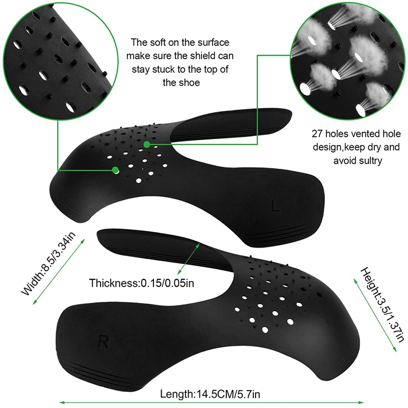 2 buah sepatu pelindung lipata - Sneaker Care Crease Protector ulasan dan harga
